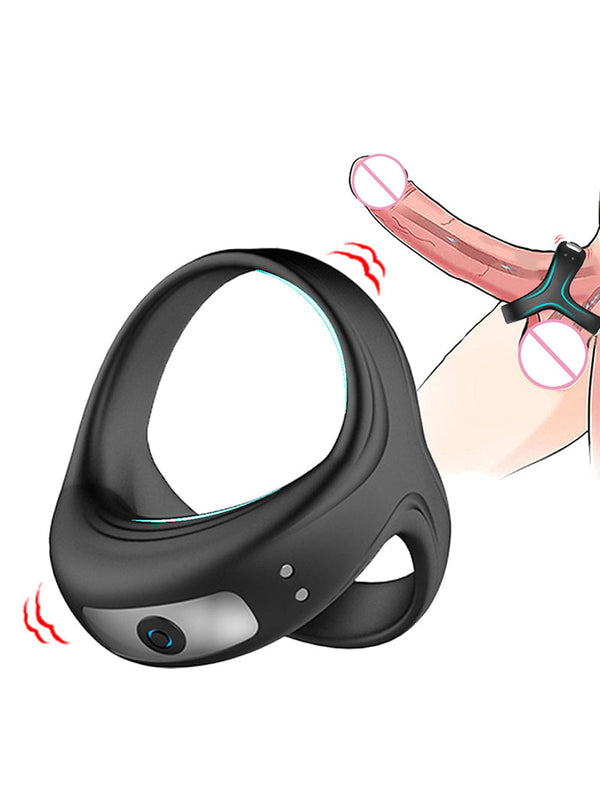 10 Frequency Vibration Delay Ejaculation Penis Ring Waterproof
