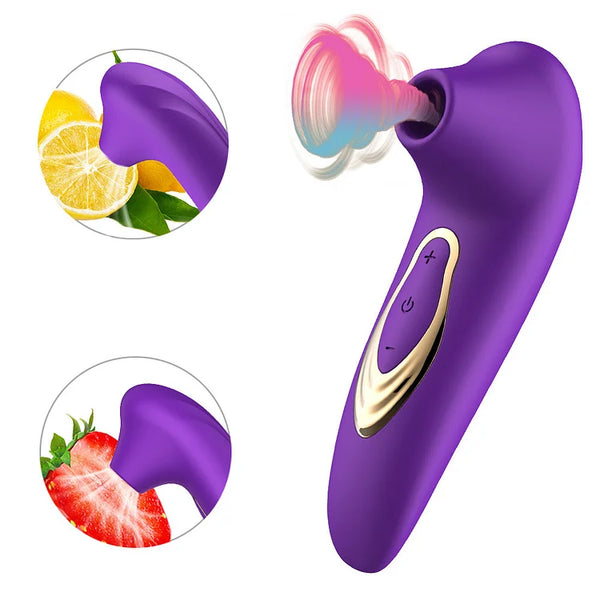 Clitoral Sucking Vibrator Sex Toys with 5 Licking Tongue Vibrations