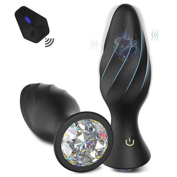 Prostate Massager Wireless Anal Plug Vibrator Butt Plug Remote Control