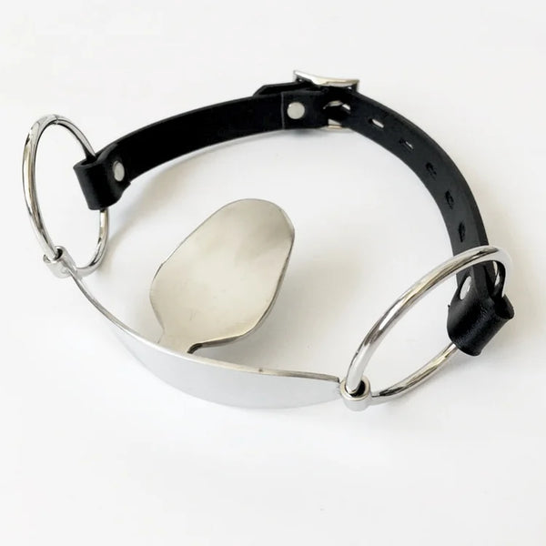 Stainless Steel Tongue Flail Mouth Gag Alternative Sex Toy For Adults